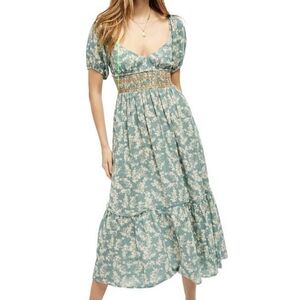 Free People Ellie Printed Maxi Dress Size Medium